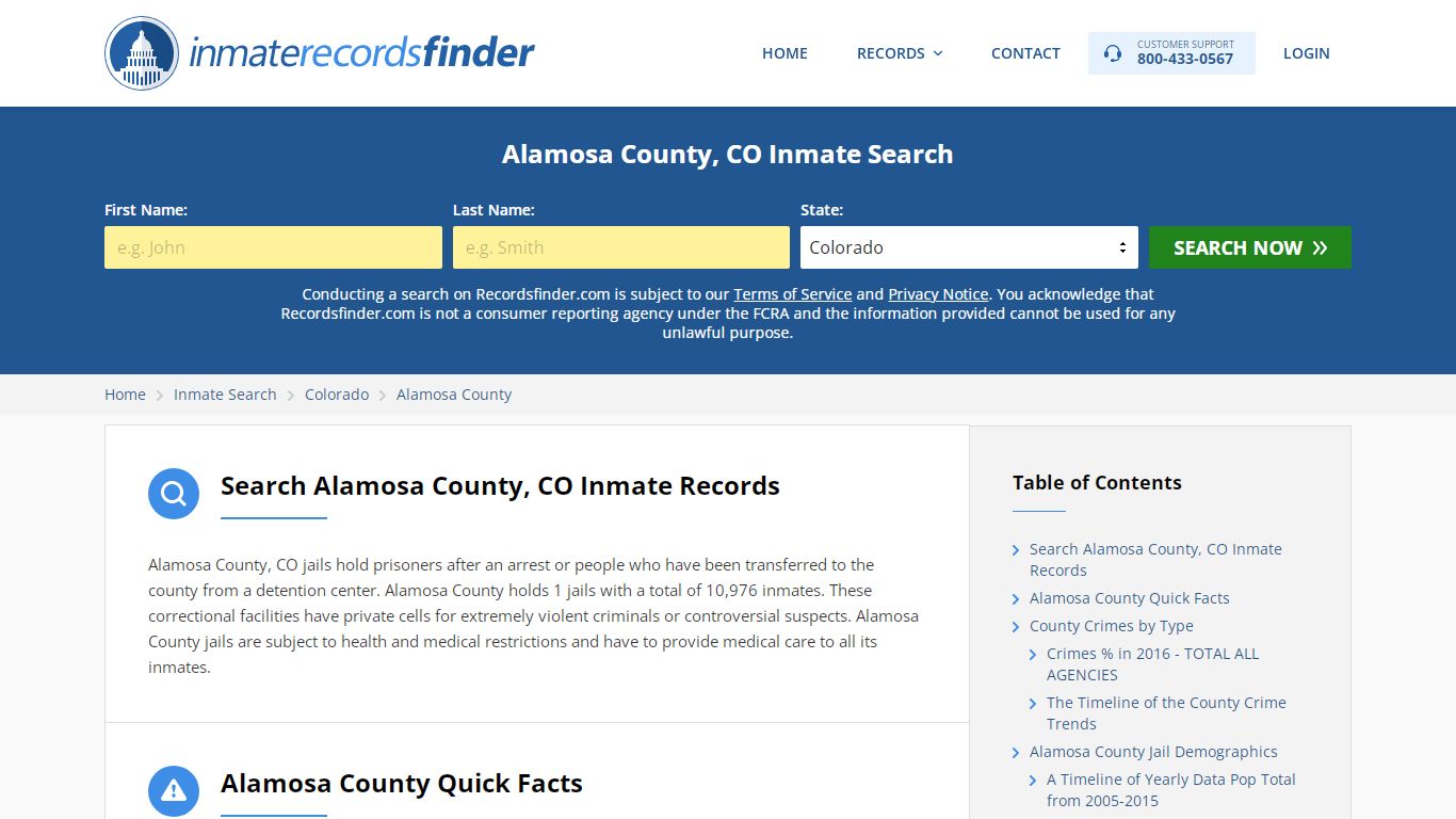 Alamosa County, CO Inmate Lookup & Jail Records Online