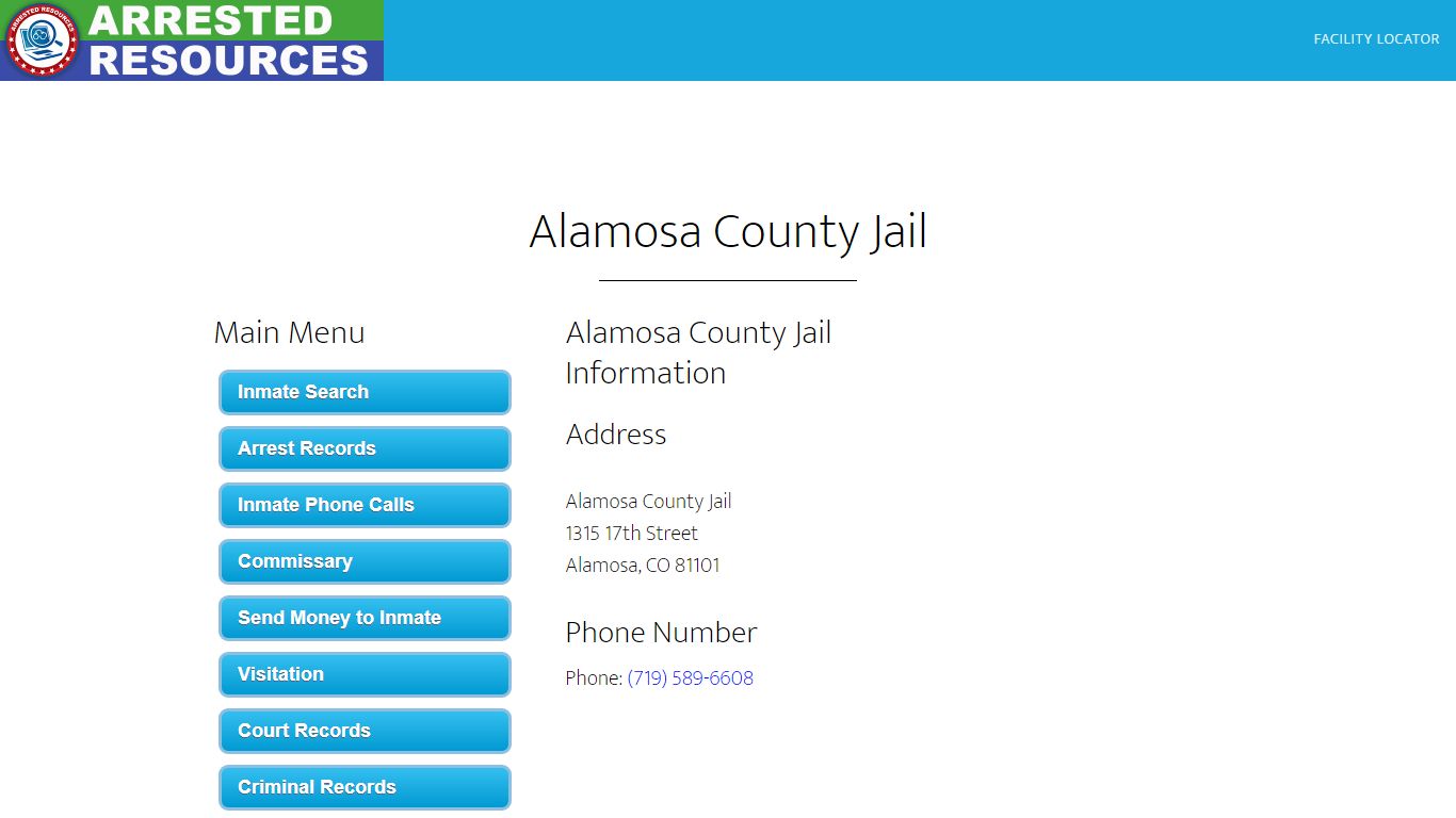 Alamosa County Jail - Inmate Search - Alamosa, CO