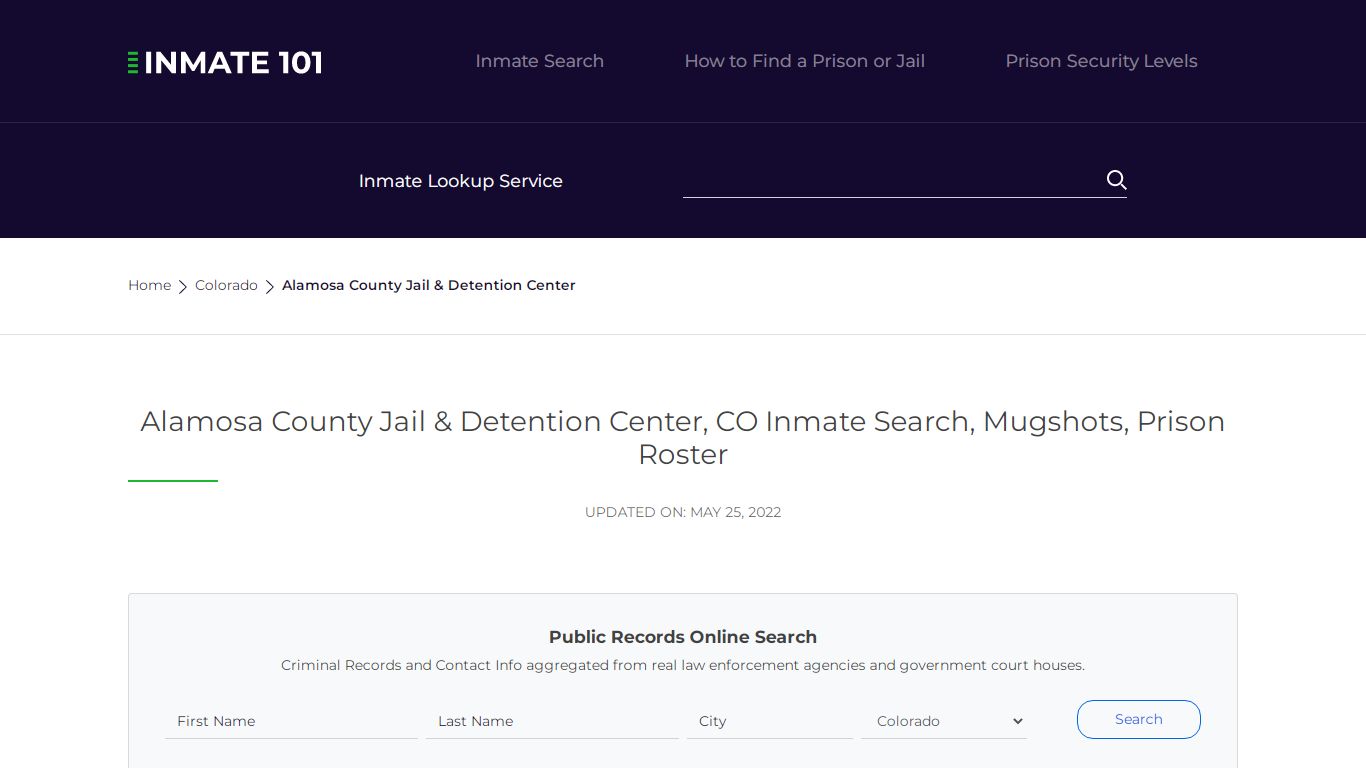 Alamosa County Jail & Detention Center, CO Inmate Search ...