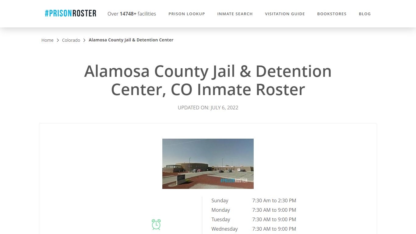 Alamosa County Jail & Detention Center, CO Inmate Roster